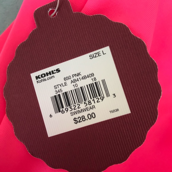 NWT SO Hot Pink Swim Shorts - Picture 4 of 5